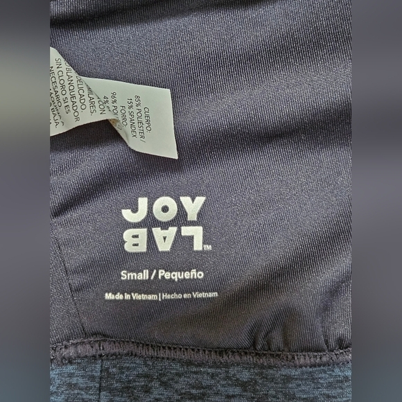 JOY LAB Blue Heathered Racerback Bra - Picture 6 of 8